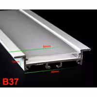 پروفیل لاین نوری کد B37 مشکی و سفید  چراغ خطی لاینر.(ارسال با باربری و هزینه ارسال بصورت پس کرایه میباشد)