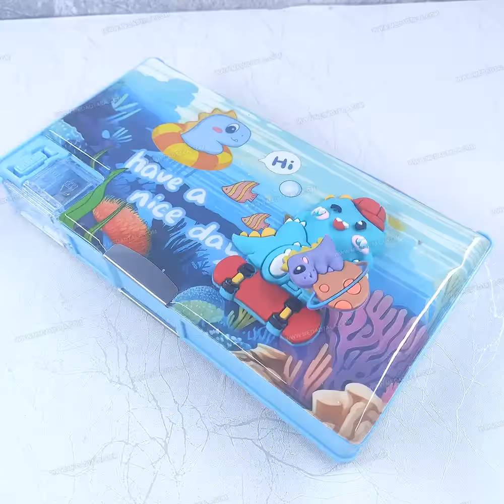 جامدادی مگنتی اسکویشی دایناسور و دریا