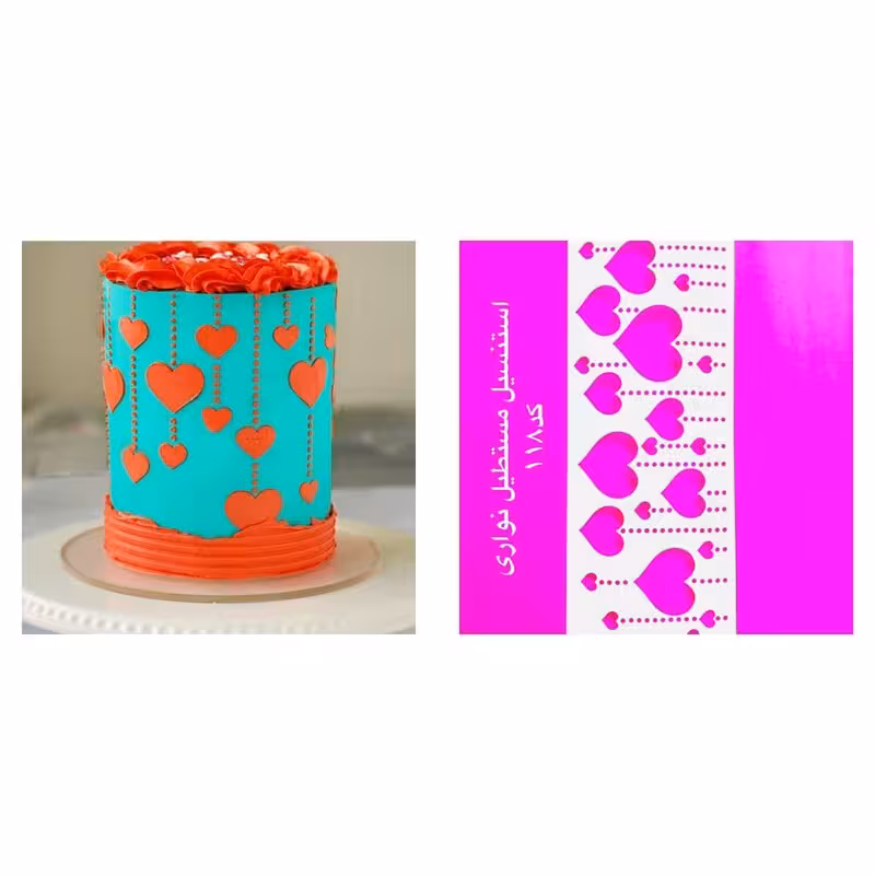 استنسیل مستطیل نواری کد118