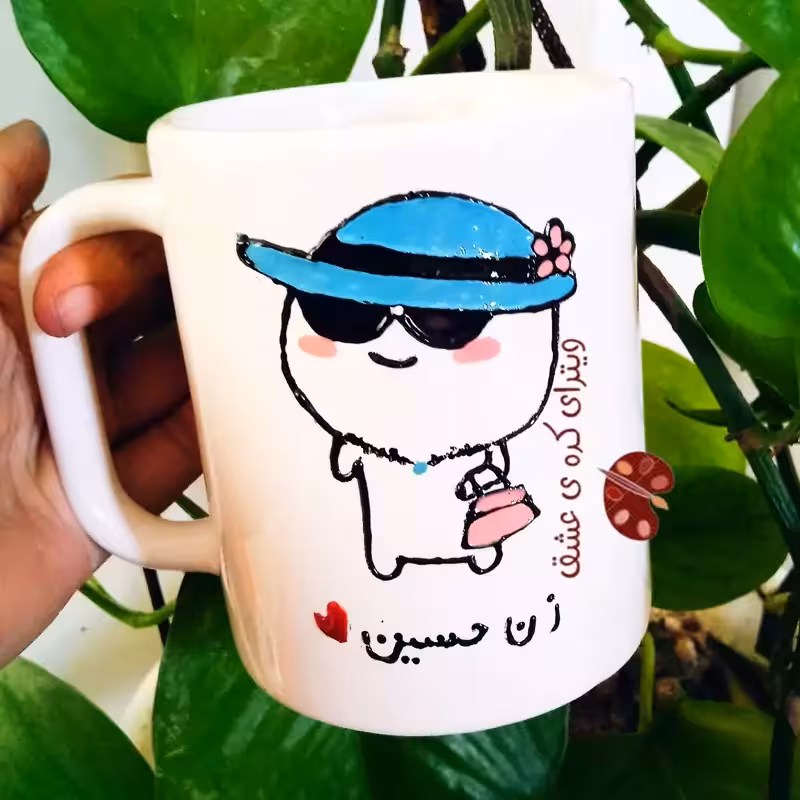 خرید ماگ-لیوان  فانتزی  خانم لاکچری دخترانه