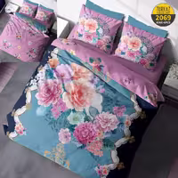 سرویس لحاف روتختی 2 نفره چاپی تنسل برند ترکاز(Turkaz) کد 2069