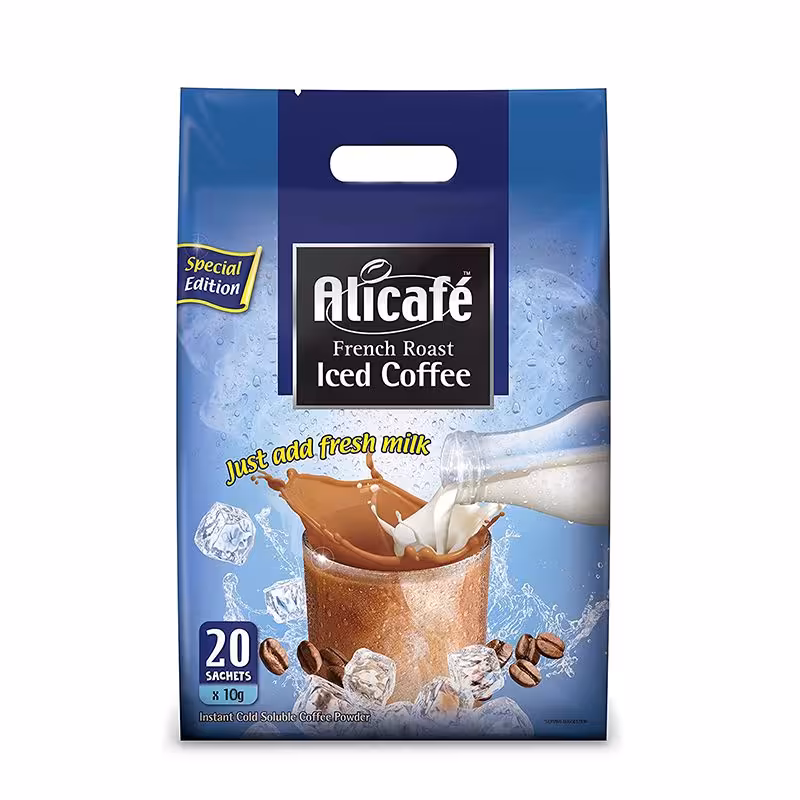 پودر قهوه سرد فوری فرنچ روست علی کافه بسته 20 عددی