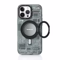 کاور مگ سیف استند (هولدر) یانگ کیت مدل Futuristic Grey 360 MagSafe Ring مناسب آیفون 16 پرومکس اپل iPhone 16 Pro Max