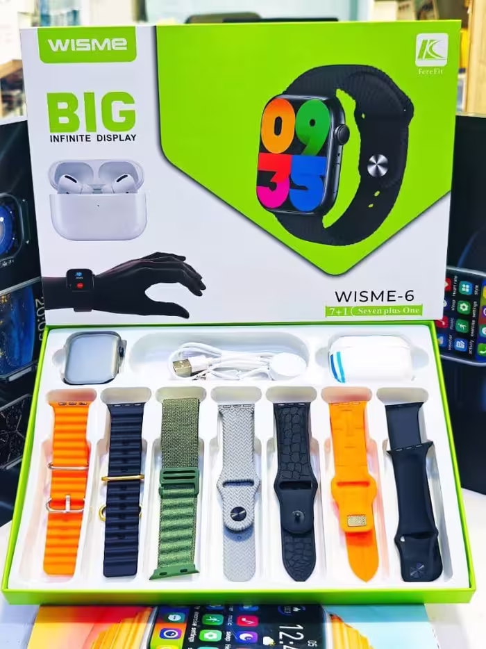 ساعت هوشمند ایرپاد دار مدل اولترا اسمارت واچ ،ساعت هوشمند اسمارت واچ بهمراه ایرپاد smart watch