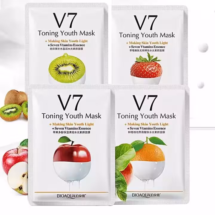 ماسک ورقه ای 7ویتامینه بیوآکوا در چهارورق
