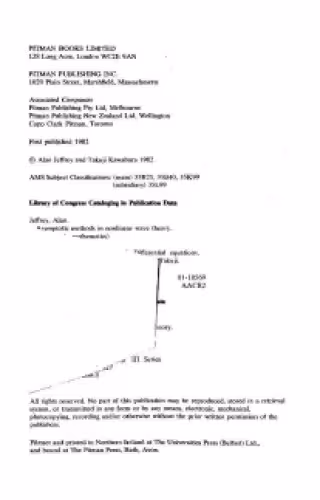 خرید و دانلود نسخه کامل کتاب Asymptotic Methods of Nonlinear Wave Theory