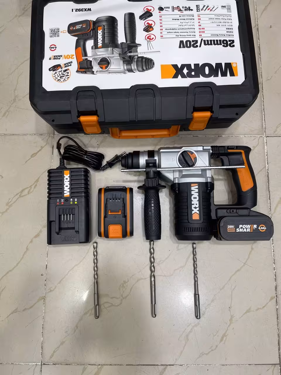 دریل تخریب شارژی ورکس مدل WX392