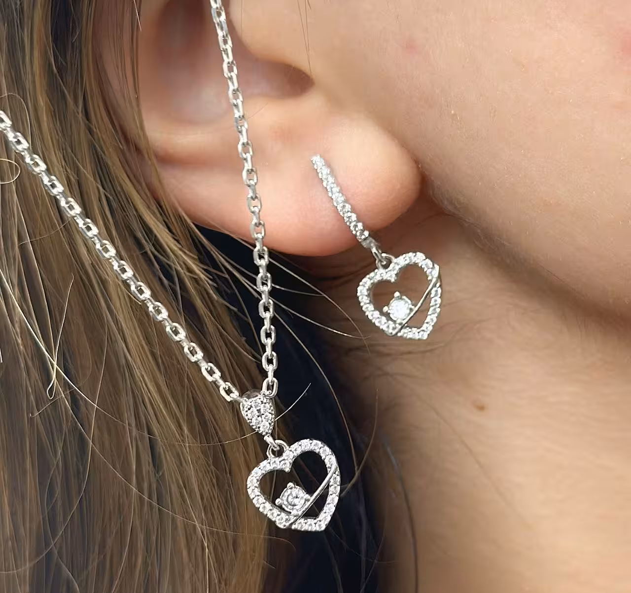 نیمست نقره جواهری کد 00348