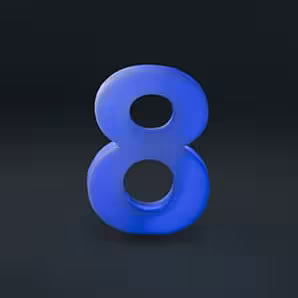 استند عدد 8 نورانی ارتفاع 100سانتیمتری LED