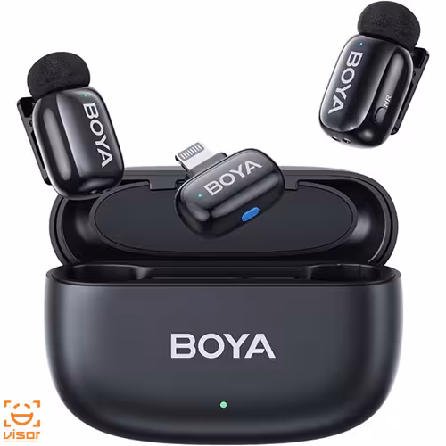 میکروفون یقه ای بویا Boya Mini 15 Microphone For Lightning Black