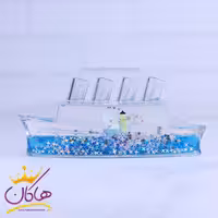 جامدادی آکواریومی طرح کشتی و فانوس دریایی | 7217/3