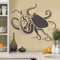 شابلون دیواری هشت پا کد 349