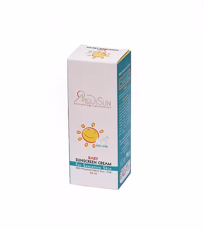 کرم ضد آفتاب کودک مدیسان SPF40 مناسب پوست حساس (50 میل)