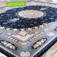 فرش ماشینی طرح آنیساسرمه ای تمام نخ700شانه تراکم2550