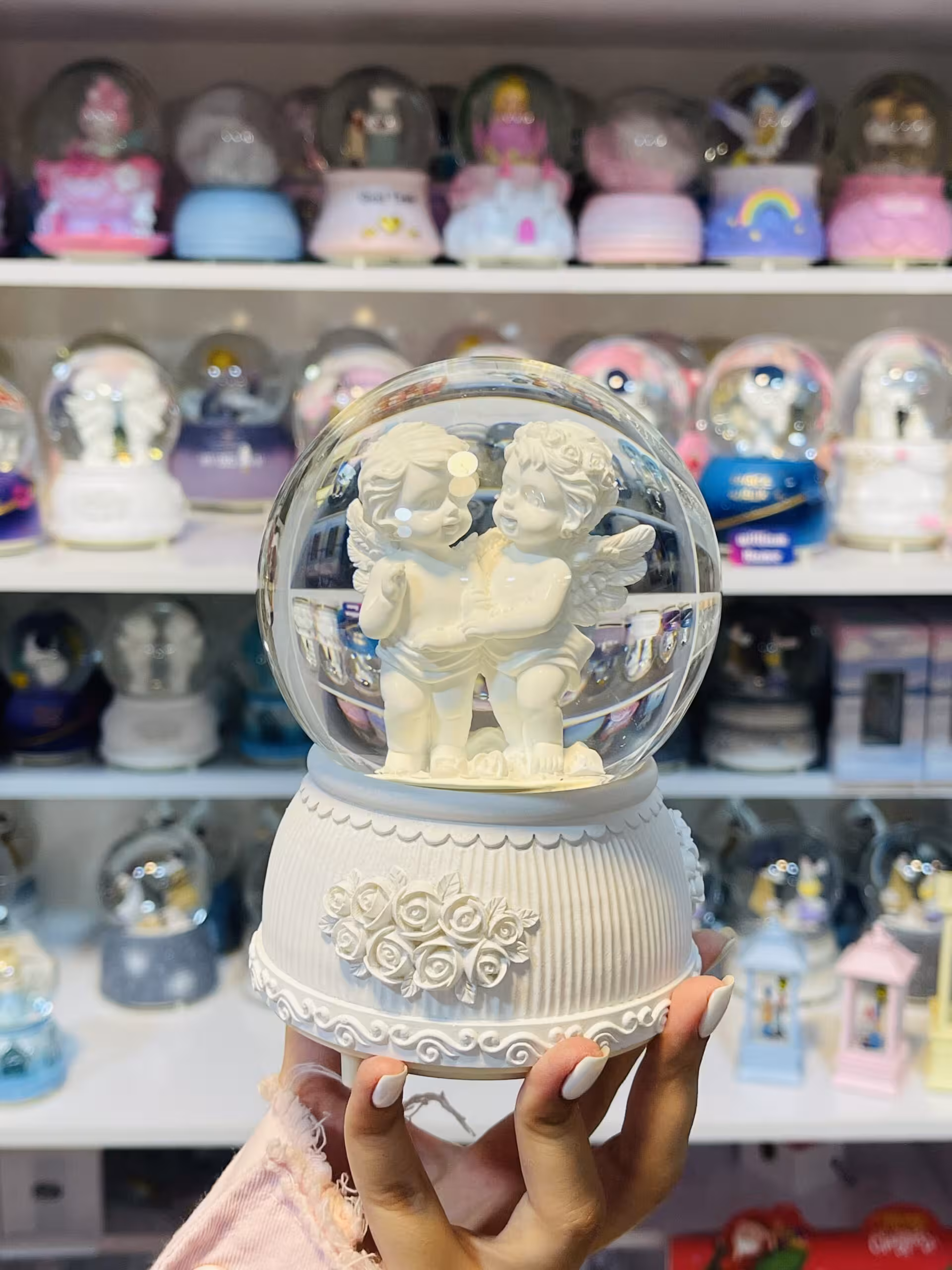 گوی موزیکال فرشته ها A، سایز بزرگ مدل آغوش