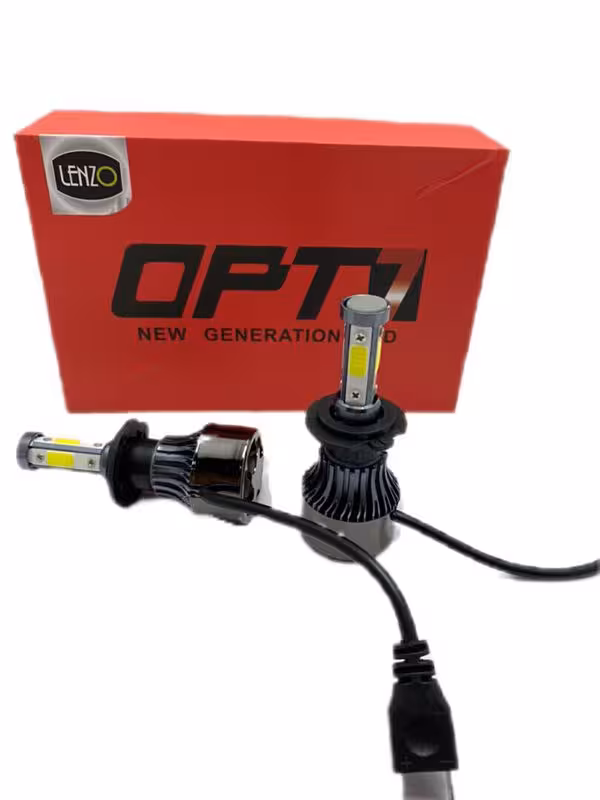 لامپ هدلایت خودرو H7 لنزو 4 طرفه Lenzo OPT7