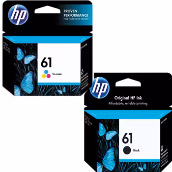 کیت کارتریج اچ پی مدل61 مشکی و رنگی