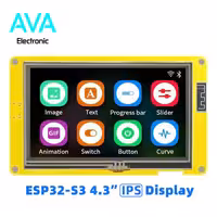نمایشگر 4٫3 اینچ IPS با پشتیبانی از ESP32-S3 دارای 8M حافظه PSRAM و 16M حافظه Flash