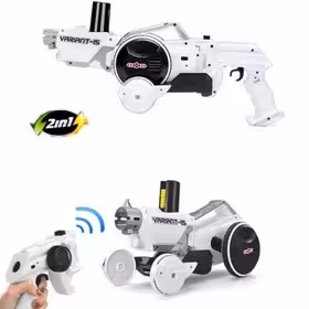 تفنگ دیسک پرتاب کن تبدیل شونده به ماشین کنترلی