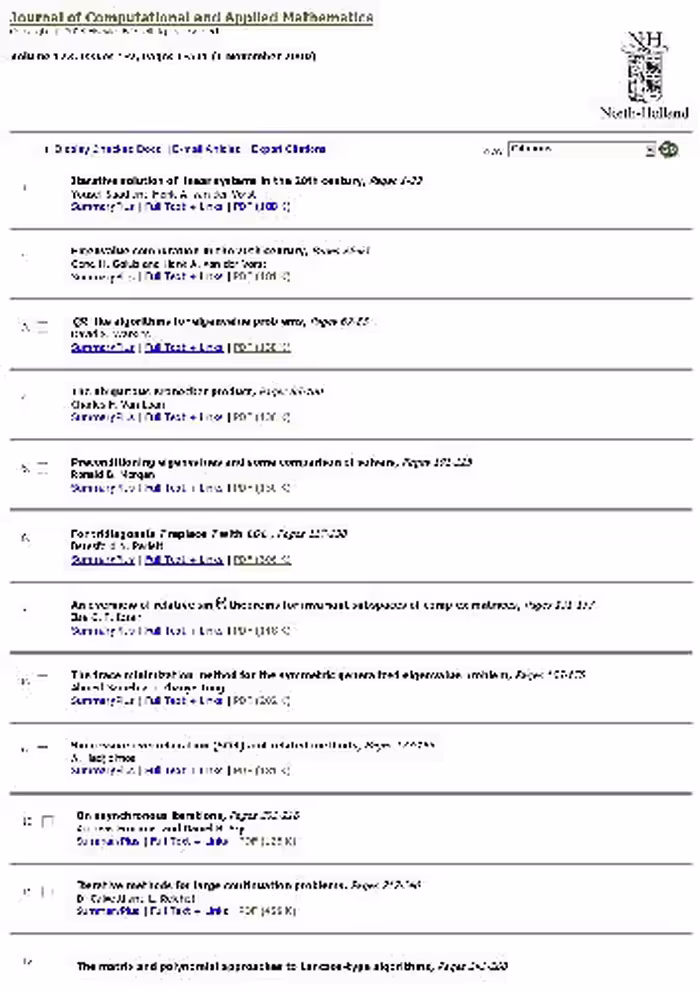 خرید و دانلود نسخه کامل کتاب Numerical analysis 2000. Linear algebra