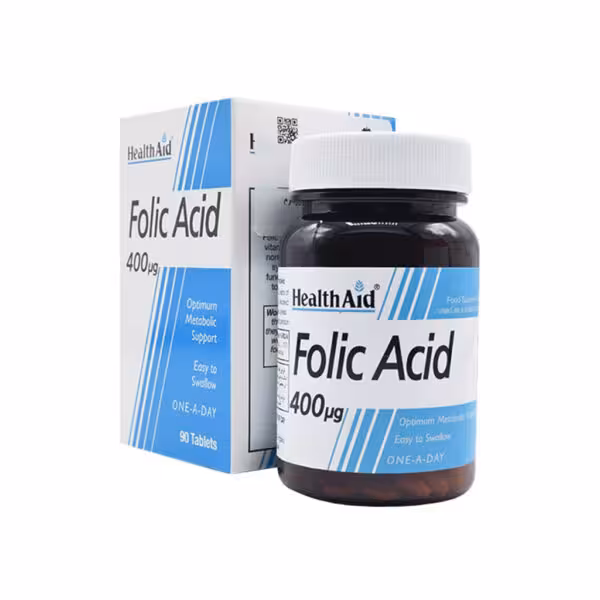 قرص فولیک اسید 400 میکروگرم هلث اید Health Aid Folic Acid 400 µg