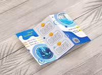 لایه باز بروشور سه لت استخر | گرافیک با طعم تربچه