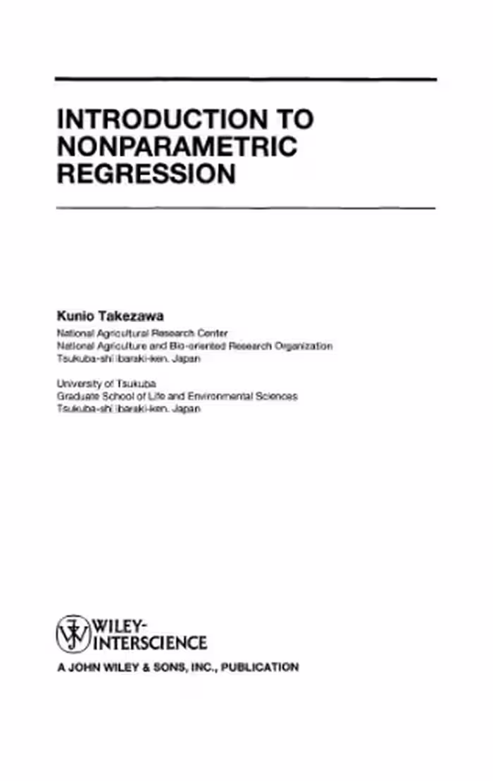خرید و دانلود نسخه کامل کتاب Introduction to Nonparametric Regression