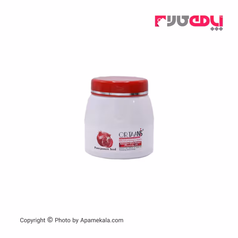 کرم مرطوب کننده اورتانیس ortaanis مدل هسته انار حجم 300 میل