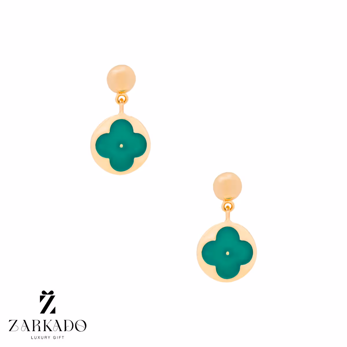 گوشواره آویز طلا طرح ونکلیف کد E5626