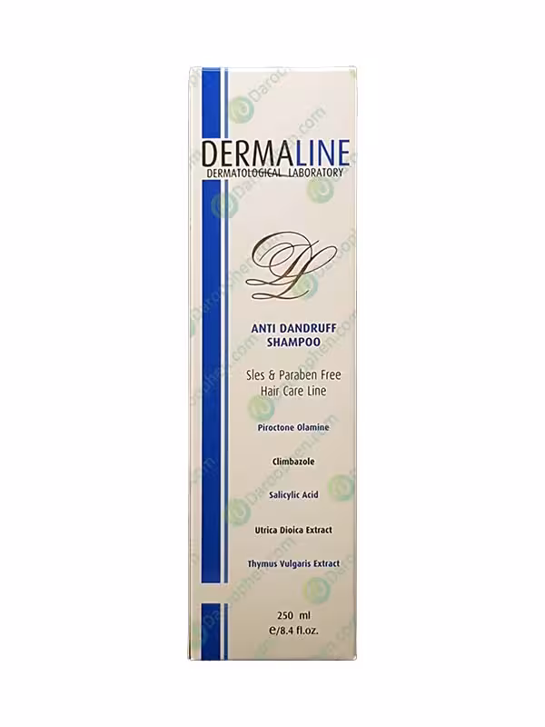 شامپو ضد شوره درمالاین مناسب موهای دارای شوره – 250ml Dermaline Anti Dandruff Shampoo With Climbazole