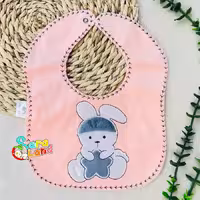 پیشبند مخمل نوزاد طرح خرگوش