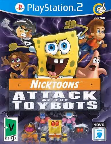 بازی Nicktoons Attack Of The Toybots کنسول PS2