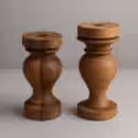 ست 2عددی شمعدان گندم گردو 21096