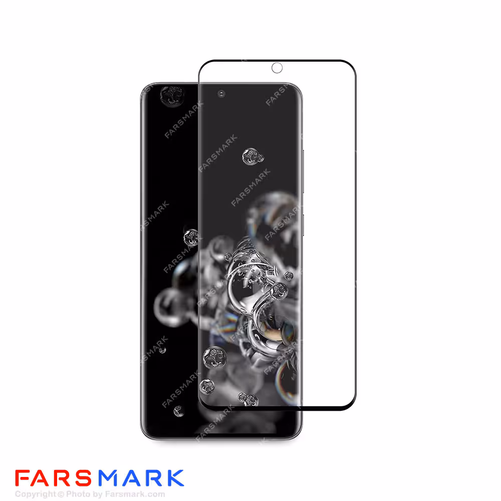گلس فول چسب خمیده سامسونگ Samsung Galaxy S20 Ultra شفاف