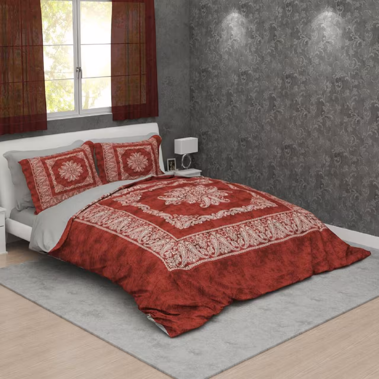 سرویس لحاف روتختی ترکسان کد D148 دو نفره 6 تکه