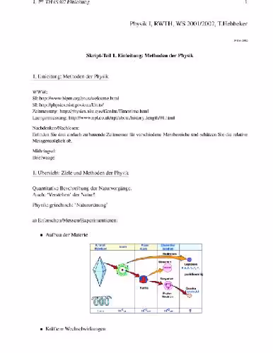 خرید و دانلود نسخه کامل کتاب Physik I (neu). 1. Einleitung