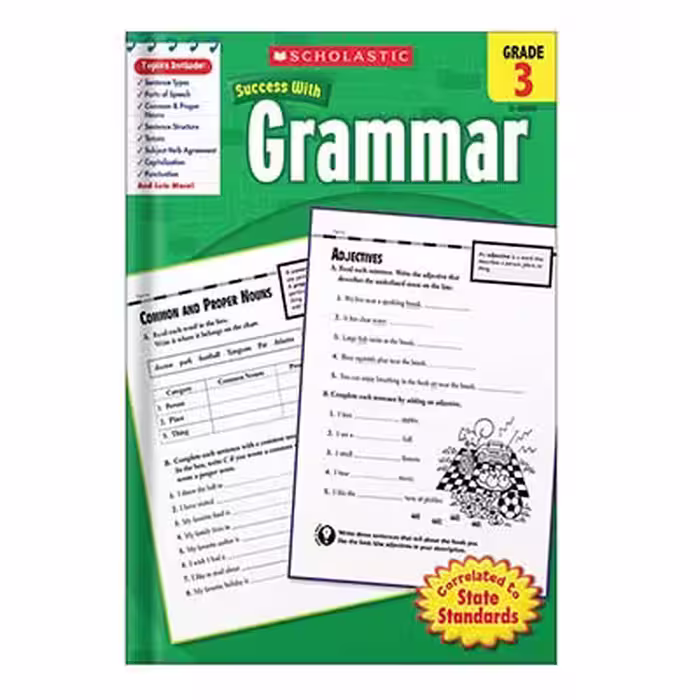 خرید و دانلود نسخه کامل کتاب Scholastic Success with Grammar Grade 3 by Scholastic