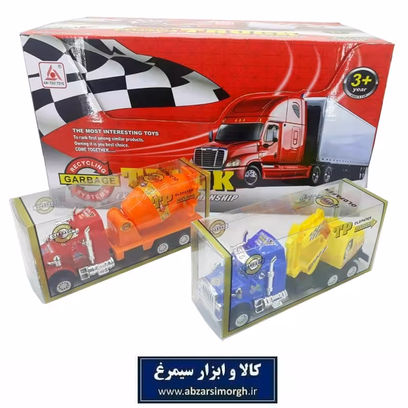 اسباب بازی کامیون بتن ریز و لودر دار طول 16 سانت TMT-015