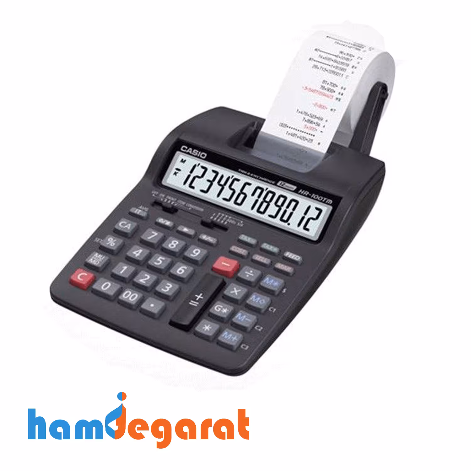 ماشین حساب Casio HR-100TM-BK مشکی