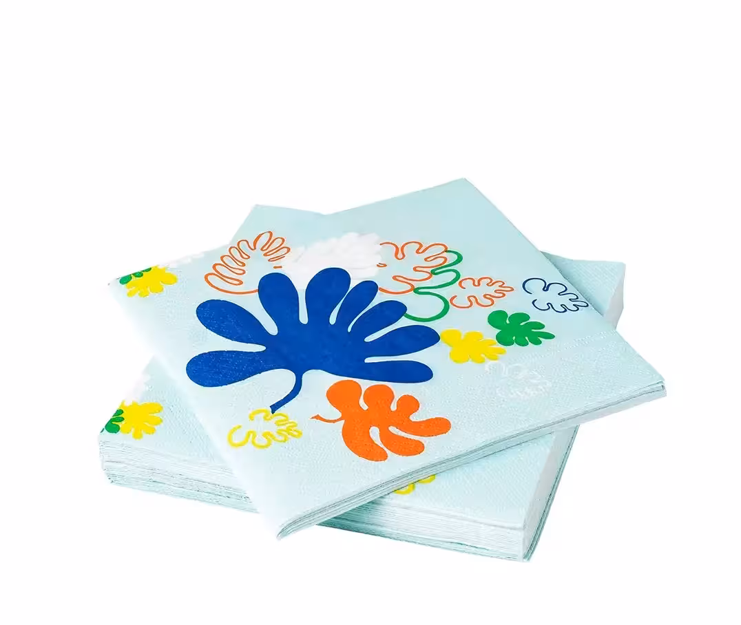 دستمال سفره ایکیا مدل ROSTVINGE کد 705.545.44 سایز 33x33 بسته‌ی 30 عددی