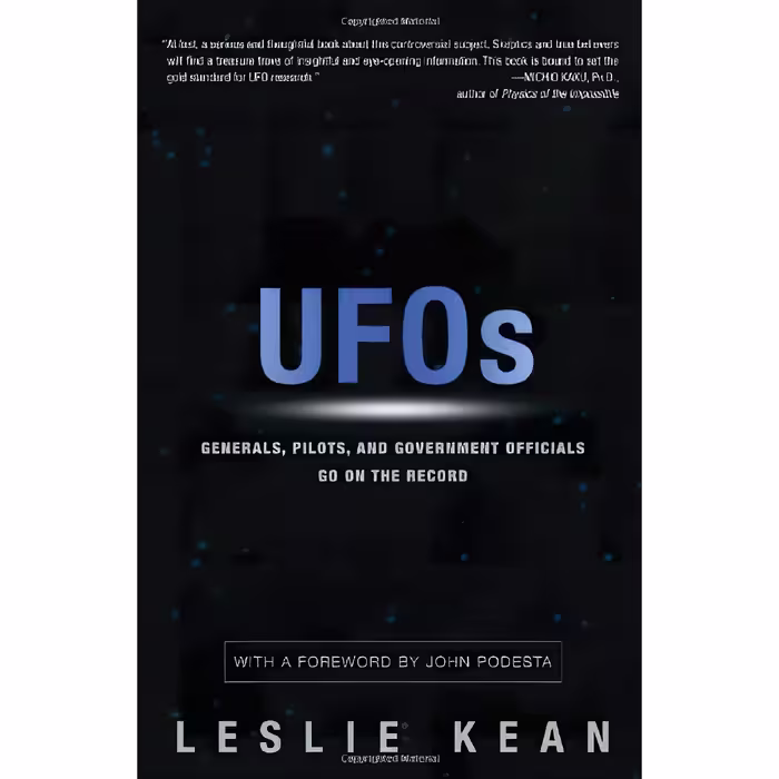 کتاب زبان اصلی UFOs اثر Leslie Kean انتشارات Crown Archetype