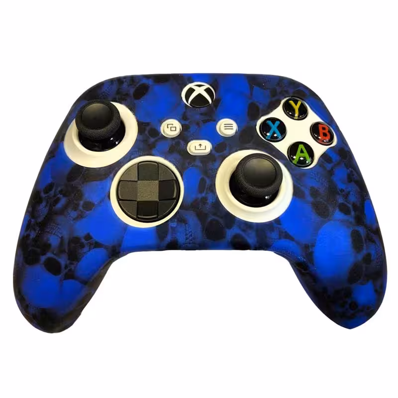 کاور کنترلر Xbox Series X/S طرح اسکلت آبی