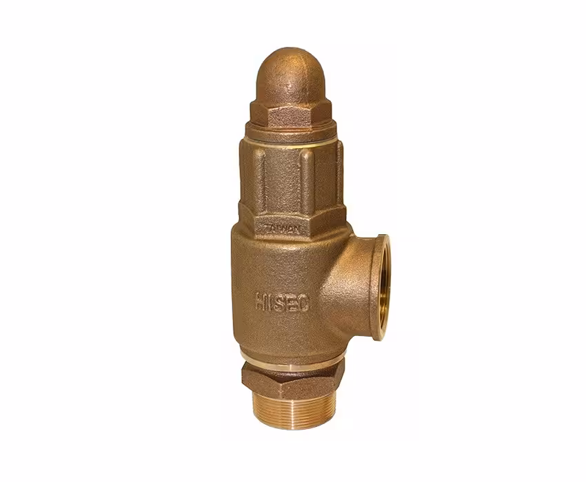 شیر اطمینان برنجی هایسک سایز 2 اینچ