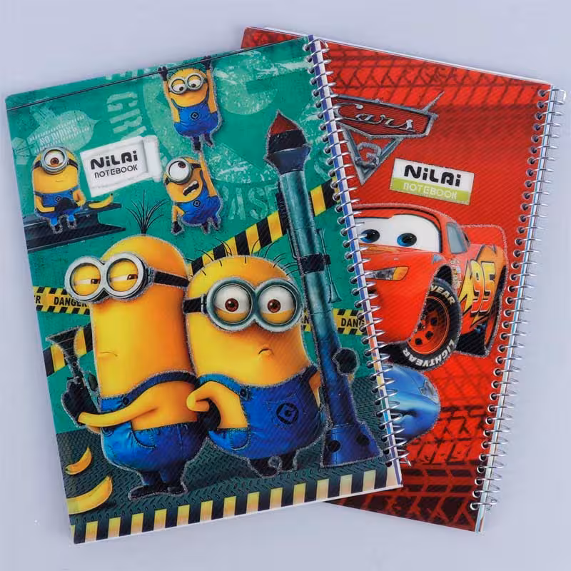 دفتر سیمی 50 برگ 2 خط نیلای