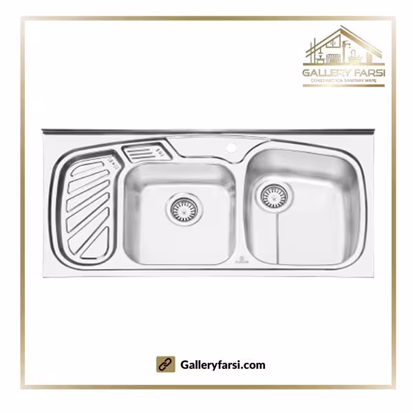 سینک پرنیان استیل روکار مدل PS-1105