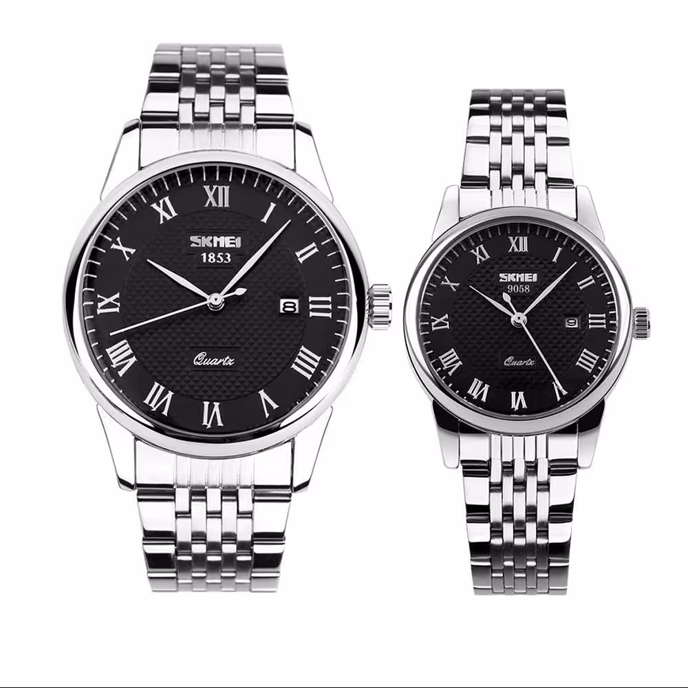 ست ساعت زنانه و مردانه اسکمی مدل 9058