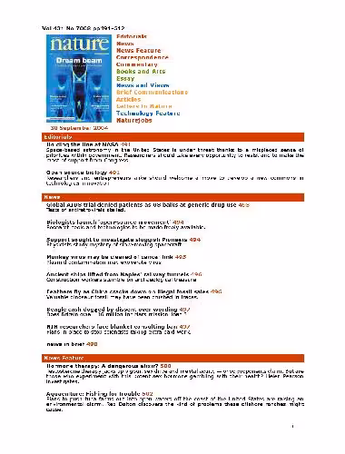 خرید و دانلود نسخه کامل کتاب Nature (Vol. 431, No. 7008, 30 September 2004)