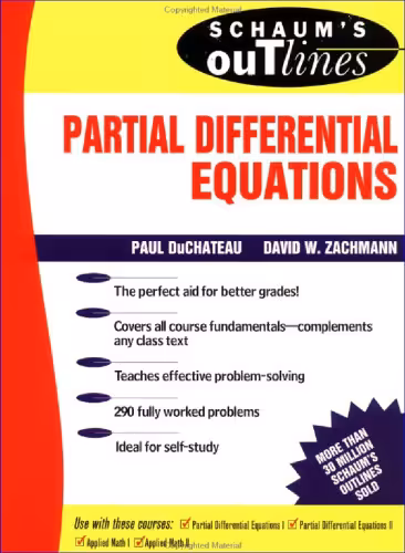 خرید و دانلود نسخه کامل کتاب Schaum’s Outline of Theory and Problems of Partial Differential Equations