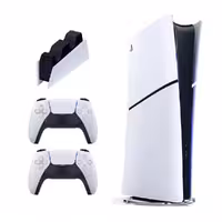 کنسول PS5 Slim Digital با دسته اضافه و شارژر