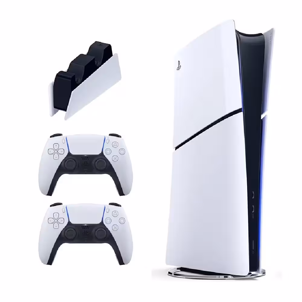 کنسول PS5 Slim Digital با دسته اضافه و شارژر